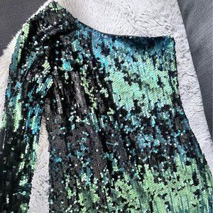 One Shoulder SEQUIN Dress